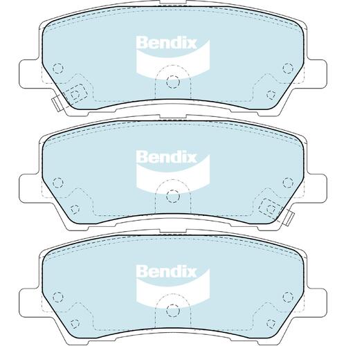 Brake Disc Pad Set  Bendix DB2412 GCT For FORD Mustang FM FN V8