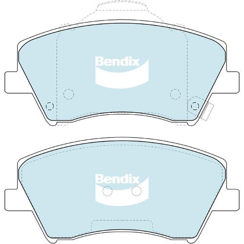 Brake Disc Pad Set  Bendix DB2443 GCT For HYUNDAI Elantra AD ADA SR TURBO