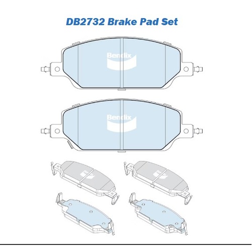 Bendix Front Brake Pads DB2732-EV