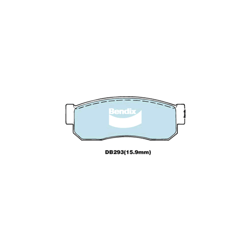 Brake Disc Pad Set  Bendix DB293 GCT For NISSAN Pulsar S-Cargo Sunny