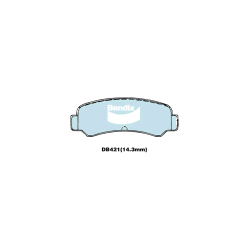 Brake Disc Pad Set Bendix DB421 GCT For Toyota Corolla AE82 1.6L