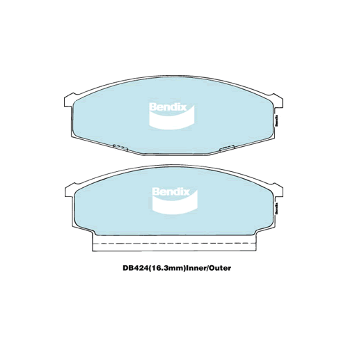 Brake Disc Pad Set  Bendix DB424 GCT For NISSAN CABSTAR H40 F22 2.0L