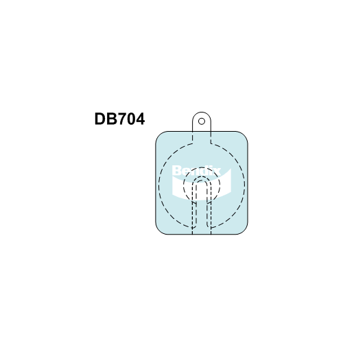 Brake Disc Pad Set  Bendix DB704 GCT For JAGUAR JENSEN LANCIA