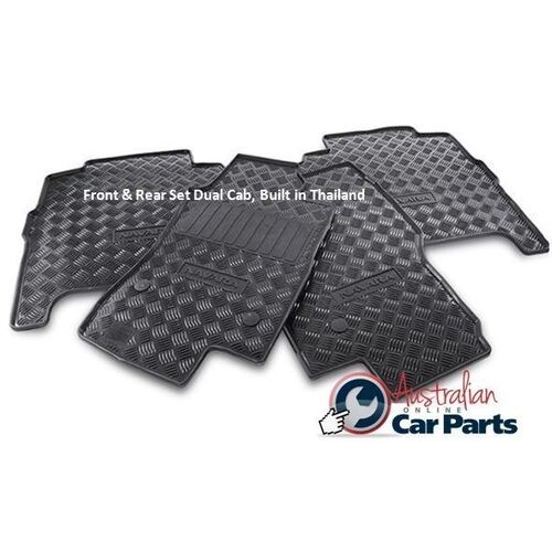 Nissan Rubber Floor Mats Front and Rear G4900-ECRFRAUNI JRRR6AU