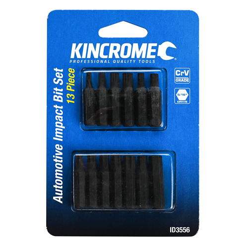 KINCROME Impact Bit Set 5/16" Drive 13 Piece ID3556 NEW