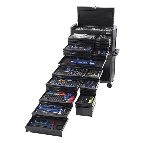 KINCROME CONTOUR® Tool Workshop 546 Piece 1/4, 3/8 & 1/2" Drive - Black Series K1591MB