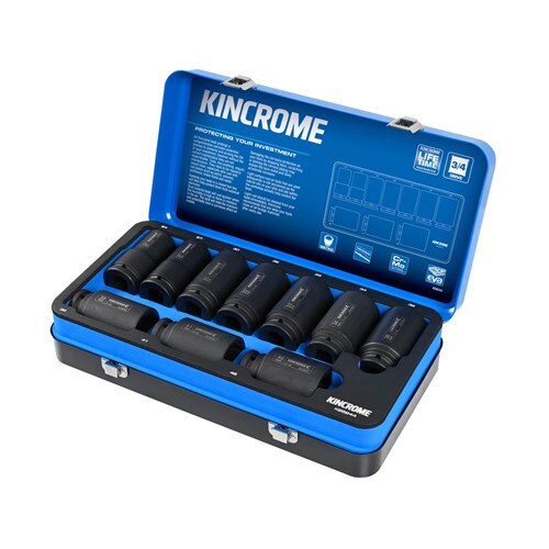 Kincrome Impact 3/4" Drive Socket Set DEEP Metric 10 Piece K28245