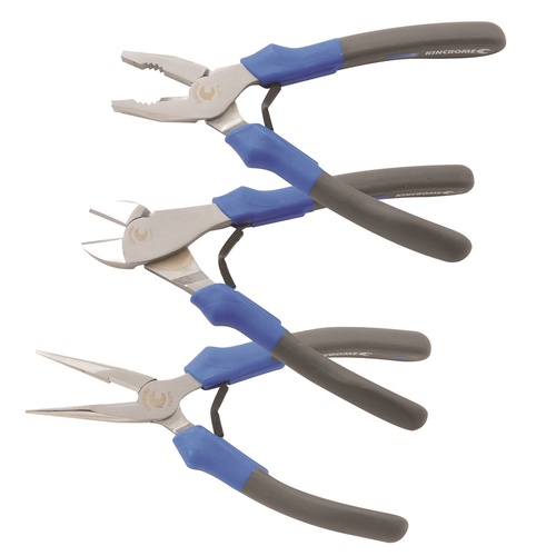 Kincrome Pliers Set 3 Piece Soft Grip 200MM K4088