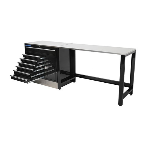 Kincrome Trade Centre Starter Set 2 piece 7 Drawer Tool Box and Bench K7372