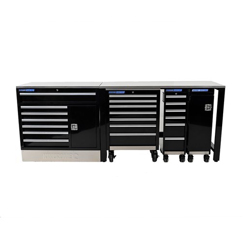 Kincrome Trade Centre Pro Workshop Set 5 piece 20 Drawer Tool Box and Bench K7375