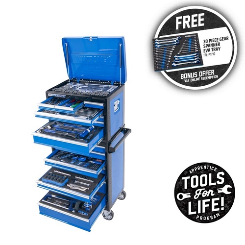 KINCROME EVOLUTION Tool Workshop 306 Piece 14 Drawer Deep 1/4, 3/8 & 1/2" Drive P1710