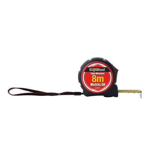 Supatool Tape Measure 8 Metre Metric & Imperial S11017
