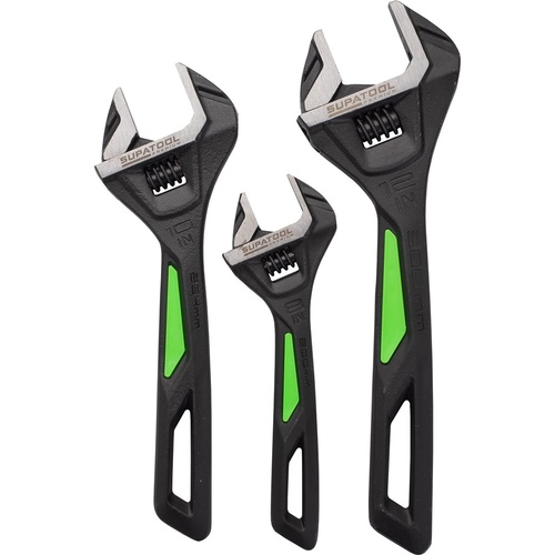 KINCROME Adjustable Wrench Set 3 Piece Supatool By Kincrome STP4403