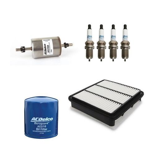 OIL AIR FILTER SPARK PLUGS SERVICE KIT ACDelco suitable for RC COLORADO Y24SE HOLDEN 2008-