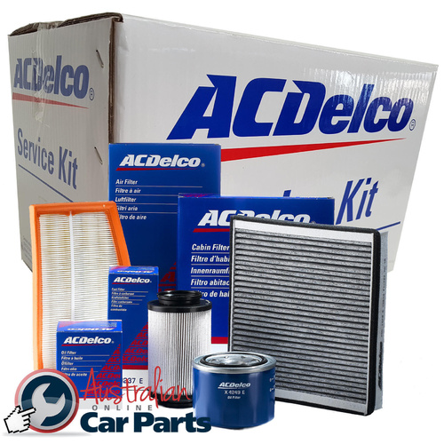 Oil Air Cabin Filters & Spark Plugs Service Kit for Holden Commodore VF 6.0 6.2L V8