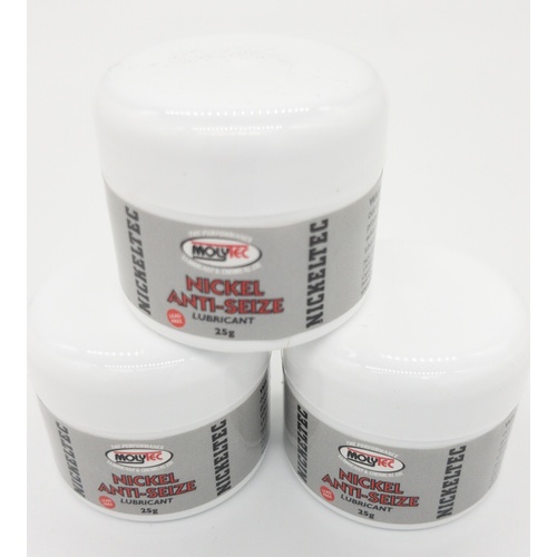 Molytec Nickeltec Anti-Seize Nickel based Anti-Seize Compound 6 x 25g Pod Protects parts from Corrosion, Gailing & Seizing