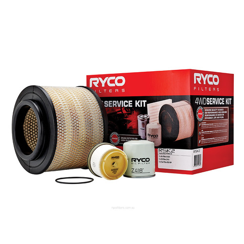 Oil Air Fuel Filter Service Kit Ryco for Hilux KUN16 KUN26 3.0l Diesel RSK2