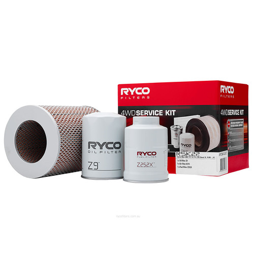 Oil Air Fuel Filter Service Kit Ryco for Hilux LN106 LN111 LN85 LN86 2.8L Diesel RSK22