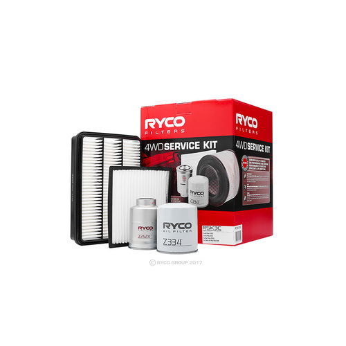 Service Filter Kit RSK3C Ryco For Toyota Land Cruiser Prado 3.0LTD 1KZ TE KZJ120 SUV D4D