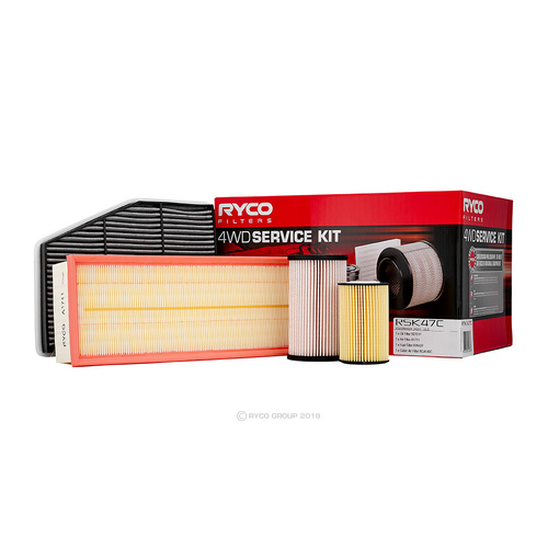 Service Filter Kit RSK47C Ryco For Volkswagen Caddy 2.0LTD CFHC 2KB  2KJ  2CB  2CJ Wagon TDI 4motion