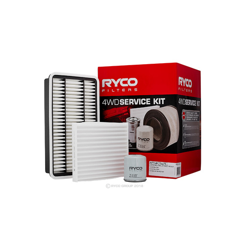 Oil Air Fuel Filter Service Kit Ryco RSK52C For Toyota Hiace Commuter TRH201/223/221 2.7L 01/05-01/19