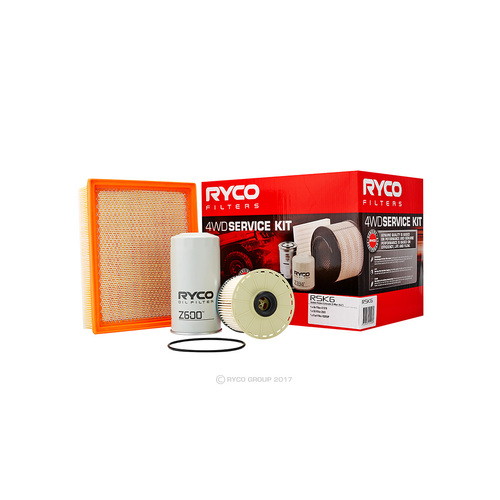 Oil Air Fuel Filter Service Kit Ryco RSK6  for HOLDEN ISUZU RODEO COLORADO RA TFR TFS RC 3.0L 03/08-06/12