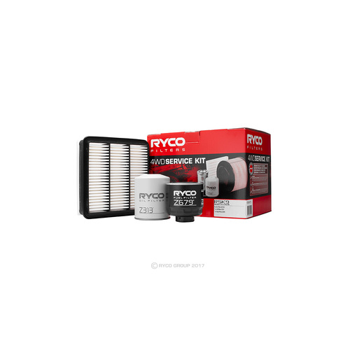 Oil Air Fuel Filter Service Kit Ryco RSK9  for MITSUBISHI TRITON ML MN 2.5L 09/09-12/15