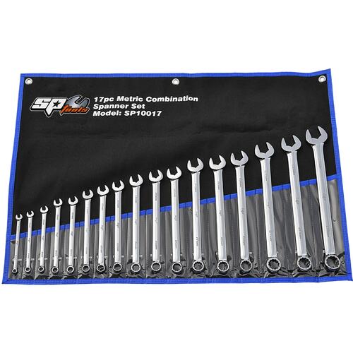 SP Tools Spanner Set Combination ROE Quad Wrench Metric 17 Piece