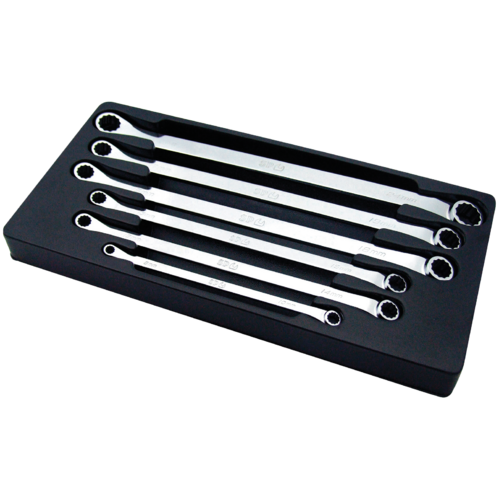 SP Tools Spanner Set 15 Degree Off Set Long Ring Metric 6 PieceP10236