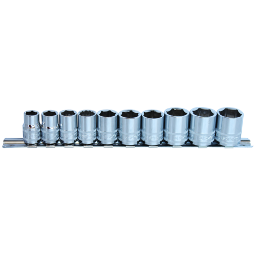 SP Tools Socket Rail 3/8" Drive 6 Point 10 Piece Metric SP20232 