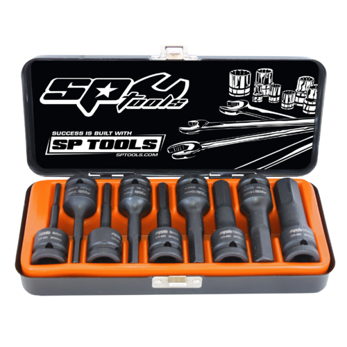 SP Tools Socket Set Impact 1/2 Drive InHex 9 Piece Metric SP20370 