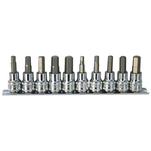 SP Tools Socket rail 3/8" Drive InHex Metric/SAE 10 PieceP20541