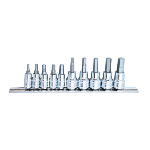 SP Tools Socket rail 1/4" & 3/8" Drive 10 Piece InHex SAE SP20546