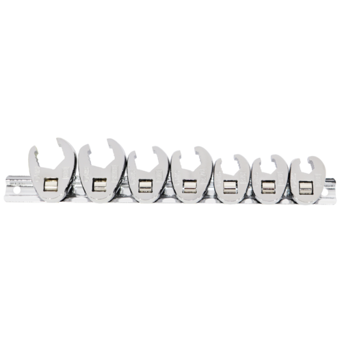 SP Tools Flare Crowfoot Nut Wrench rail 3/8" Drive SAE 7 Piece SP20594