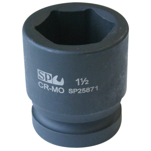 SP Tools Socket Impact 1-1/2" Drive 6 Point SAE 1-1/2" SP26671 