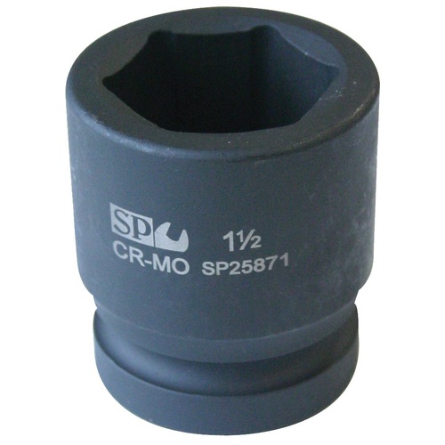 SP Tools Socket Impact 1-1/2" Drive 6 Point SAE 2-3/16" SP26682 