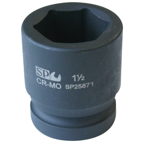 SP Tools Socket Impact 1-1/2" Drive 6 Point SAE 4-1/8" SP26713 