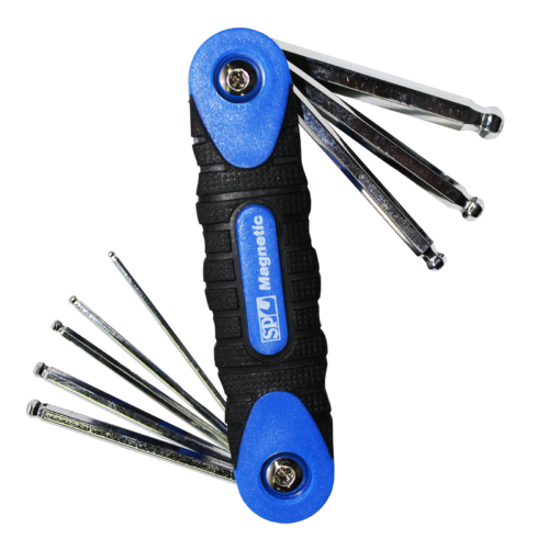 SP Tools Key Set Magnetic Folding 8 PieceAE Hex SP34562 