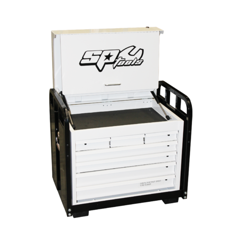 SP Tools Tool Box Black/ White Heavy Duty Off Road Filekd Service 7 Drawer SP40317