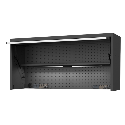 SP Tools USA Sumo Series 73" Top Hutch for Tool Cabinet SP44830 Black/ Chrome