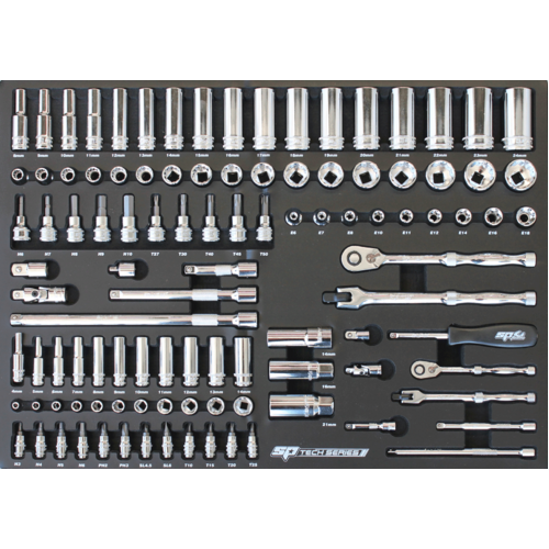 SP Tools Eva ToolKit 106 Piece Metric Socket & Accessories SP50009