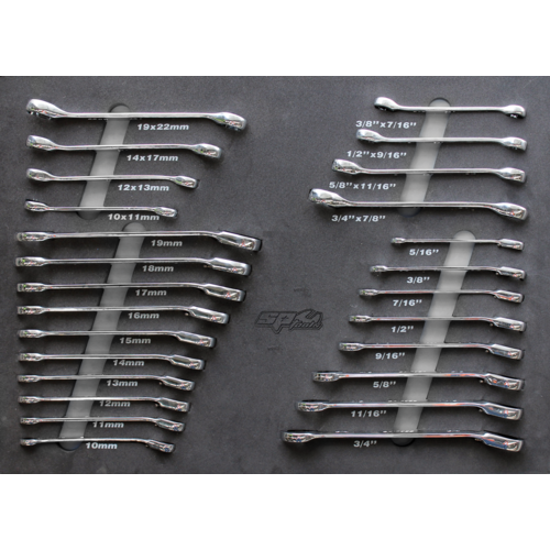 SP Tools Eva ToolKit 26 Piece Metric/SAE Flare & Gear Drive Spanner SP50020