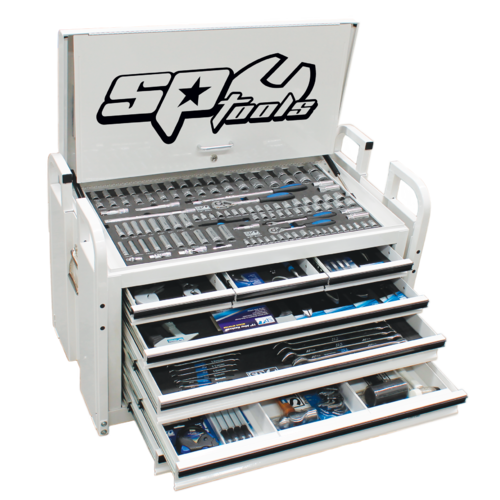 SP Tools ToolKit 406 Piece Metric/SAE -White 7 Drawer Field Service SP50115W