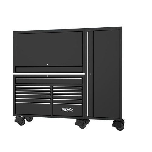 USA SUMO SERIES WORKSTATION TOOL KIT - 87" - METRIC/SAE - 517PC - BLACK/CHROME HANDLES