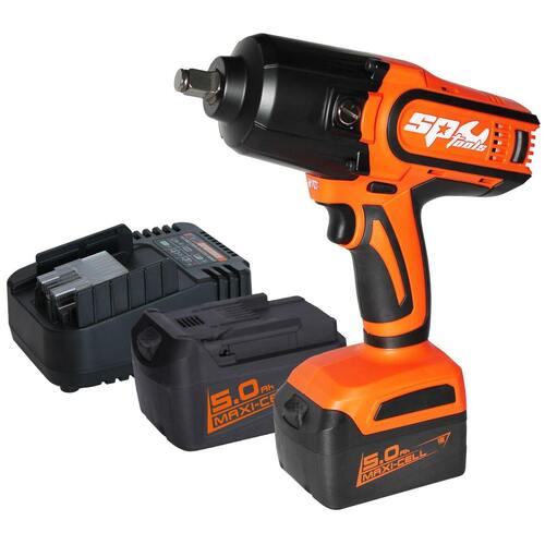 SP Tools Cordless 18v Impact Wrench 1/2" Drive 1000nm  2 x 18v Batteries & 18v Charger SP81130