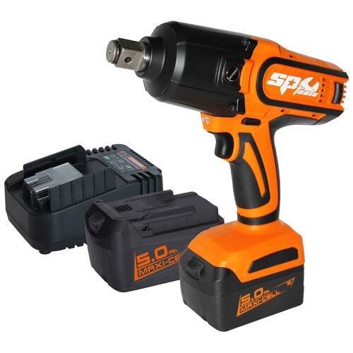SP Tools Cordless 18v Impact Wrench 3/4" Drive 1100nm with 2 x 18v Battery packs & Charger  SP81140 