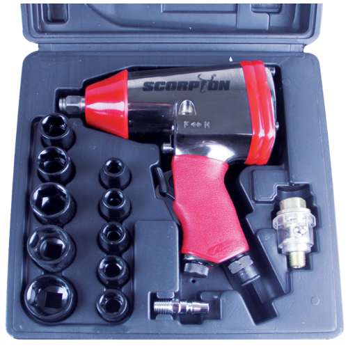 SP Tools Scorpion 1/2" Air Impact Wrench Rattle Kit SX-220K