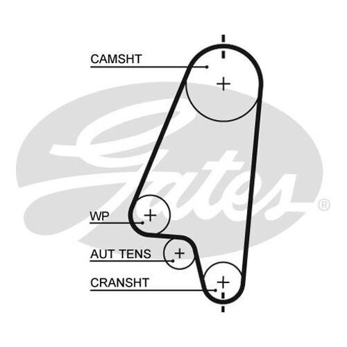 Timing Belt Gates T1041 For DAEWOO 1.5i  CIELO KALOS LANOS HOLDEN ASTRA BARINA COMBO