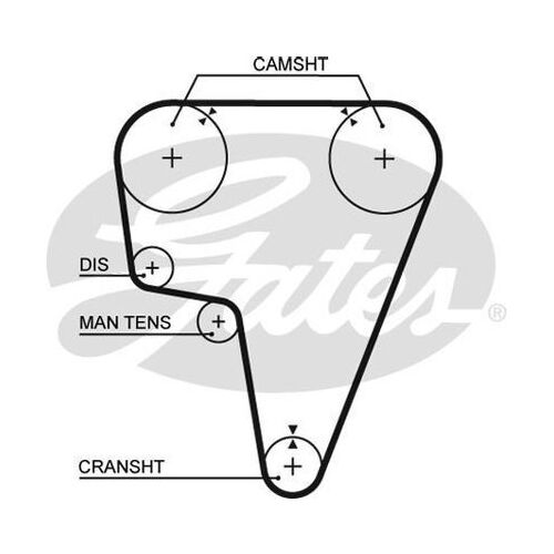 Timing Belt Gates T120 For ALFA ROMEO 164 75 90