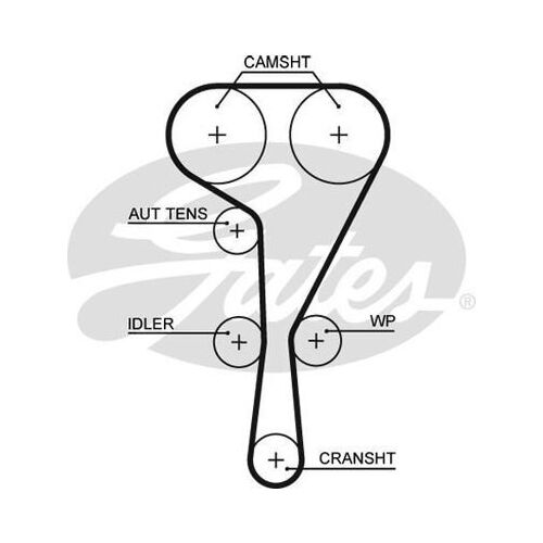 Timing Belt Gates T1565 for Renault Megane X84 Coup����������-Cabriolet 2.0 Petrol F4R.770,F4R.771